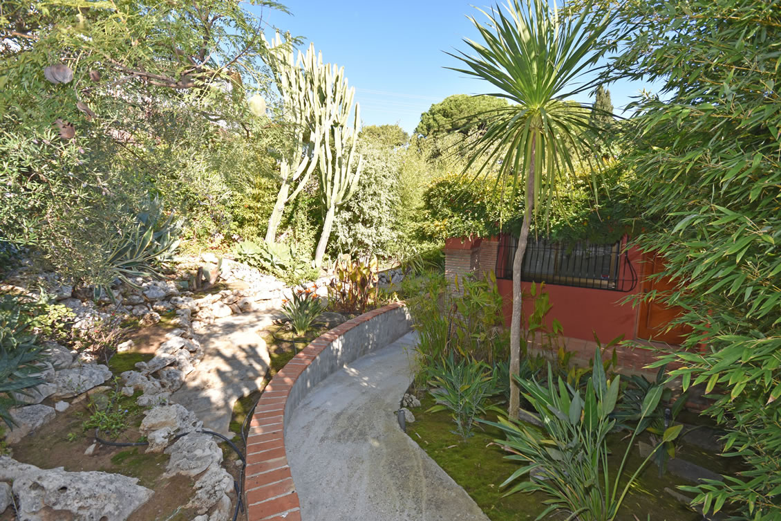 Mature Garden Entrance Path